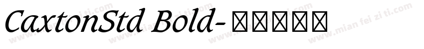 CaxtonStd Bold字体转换